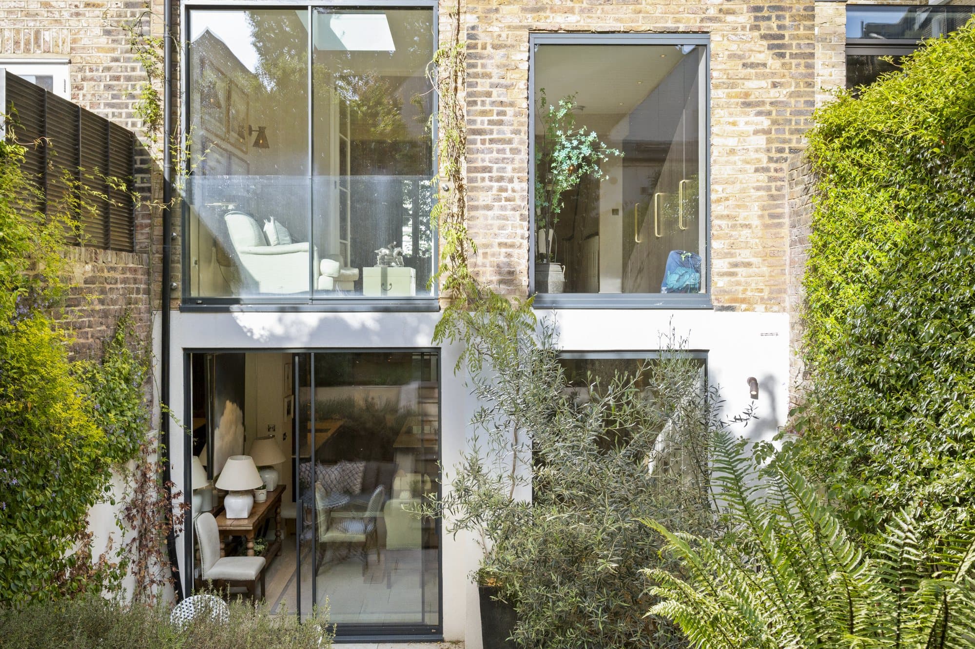 Glazed rear extension seen from the garden